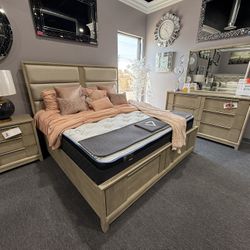 4 Pc King Bedroom Set 