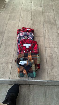 Boys flannel long sleeves shirt