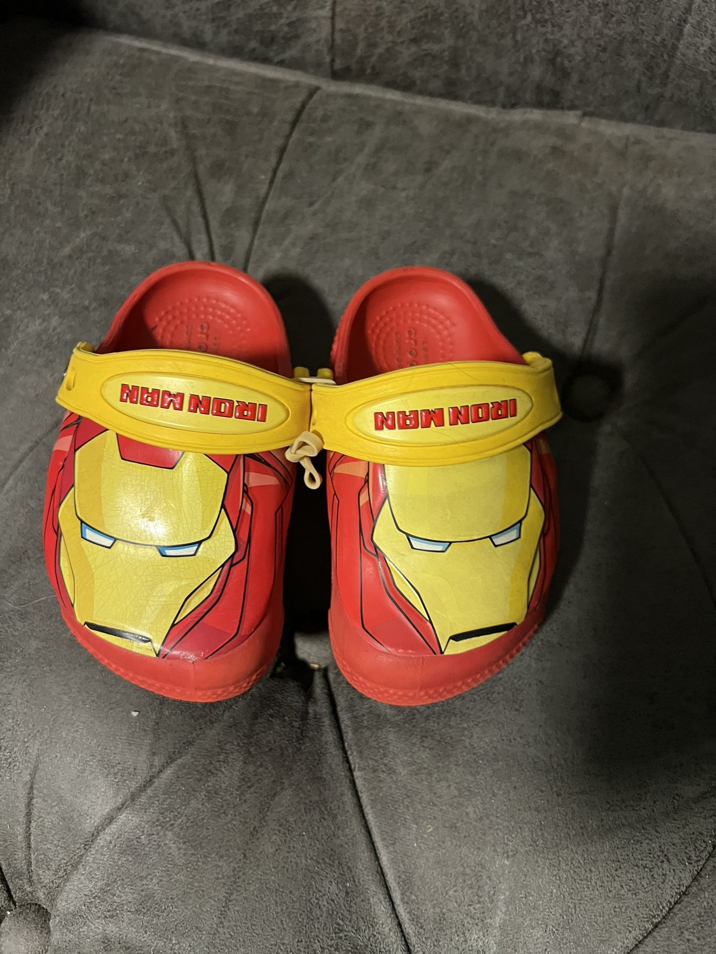 Ironman Toddler Crocs Sandals Size 6