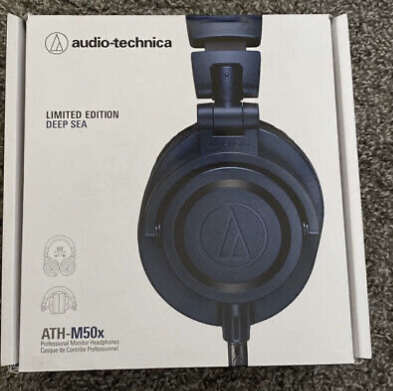 Audio Technica ATH-M50x DS Blue Monitor Wired Headphones Limited