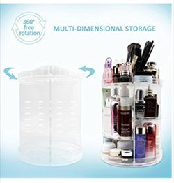 Rotating make up organizer