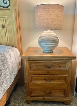 2 Rustic Pine Nightstands