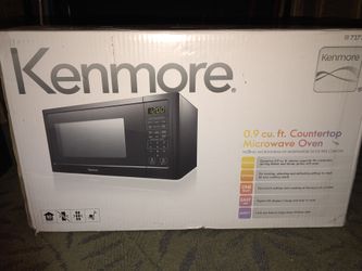 Black Kenmore microwave