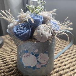 Candle  Flower Bouquet