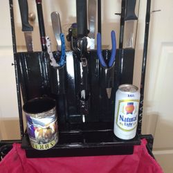 FISHING POLES AND ACCESSORIES  RACK HOLDER FOR WAGON ( FISHING POLES AND ACCESSORIES ARE NOT INCLUDED)