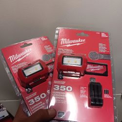 Milwaukee 350 Lumens Headlamp W Clips