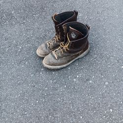 brown leather Georgia shoes size 13M