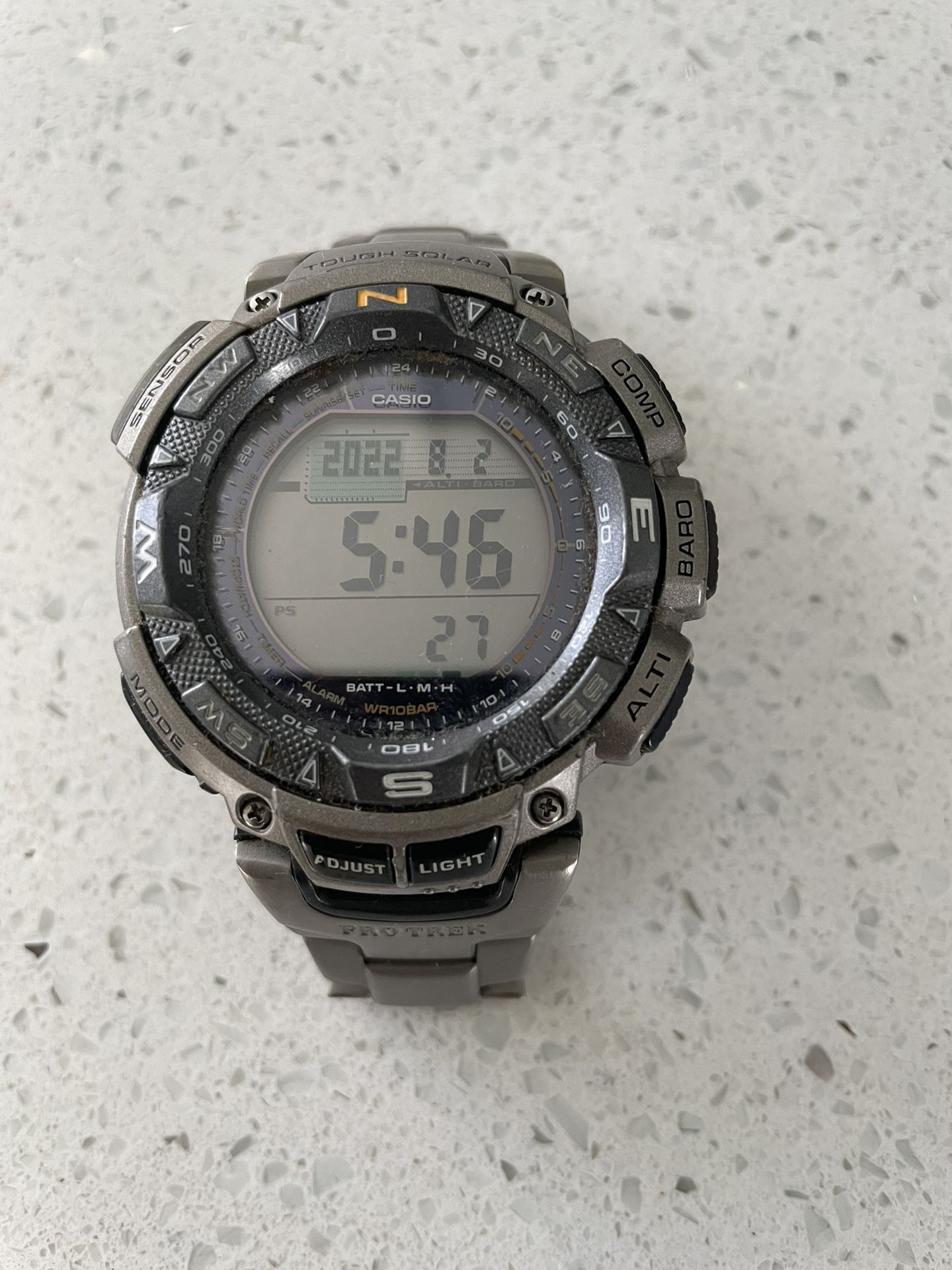 Casio Protek Solar Powered Watch Titanium