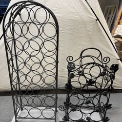 2 Metal Wine Racks