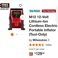 Milwaukee M12 Inflator Tool 