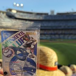 Monkey D Luffy Dodgers Baseball Card