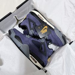 Jordan 4 LAKERS DS new size 7Y with proof of purchased from nike!