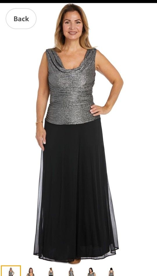 R&M Richards 9657 Long Mother Of The Bride Dress Size 14