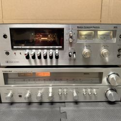 Technics SA 725 Stereo Receiver & MCS Tape Deck 