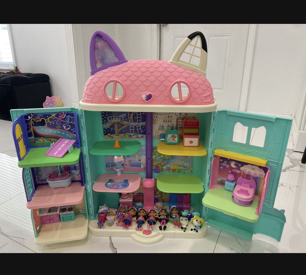 Gabby’s Dollhouse With Extra Rooms
