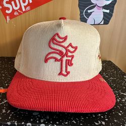 Dvniel Luu San Francisco Dreams Don’t Sleep The City SnapBack “ Cream/Red “ O/S