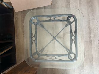 Free small glass & metal table