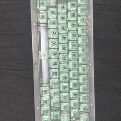 EPOMAKER TK68 65% Gasket Acrylic Hot Swappable 2.4Ghz/Bluetooth 5.0/USB-C Wired Wireless Gaming Keyboard with RGB Backlight, Translucent Pudding Keyca