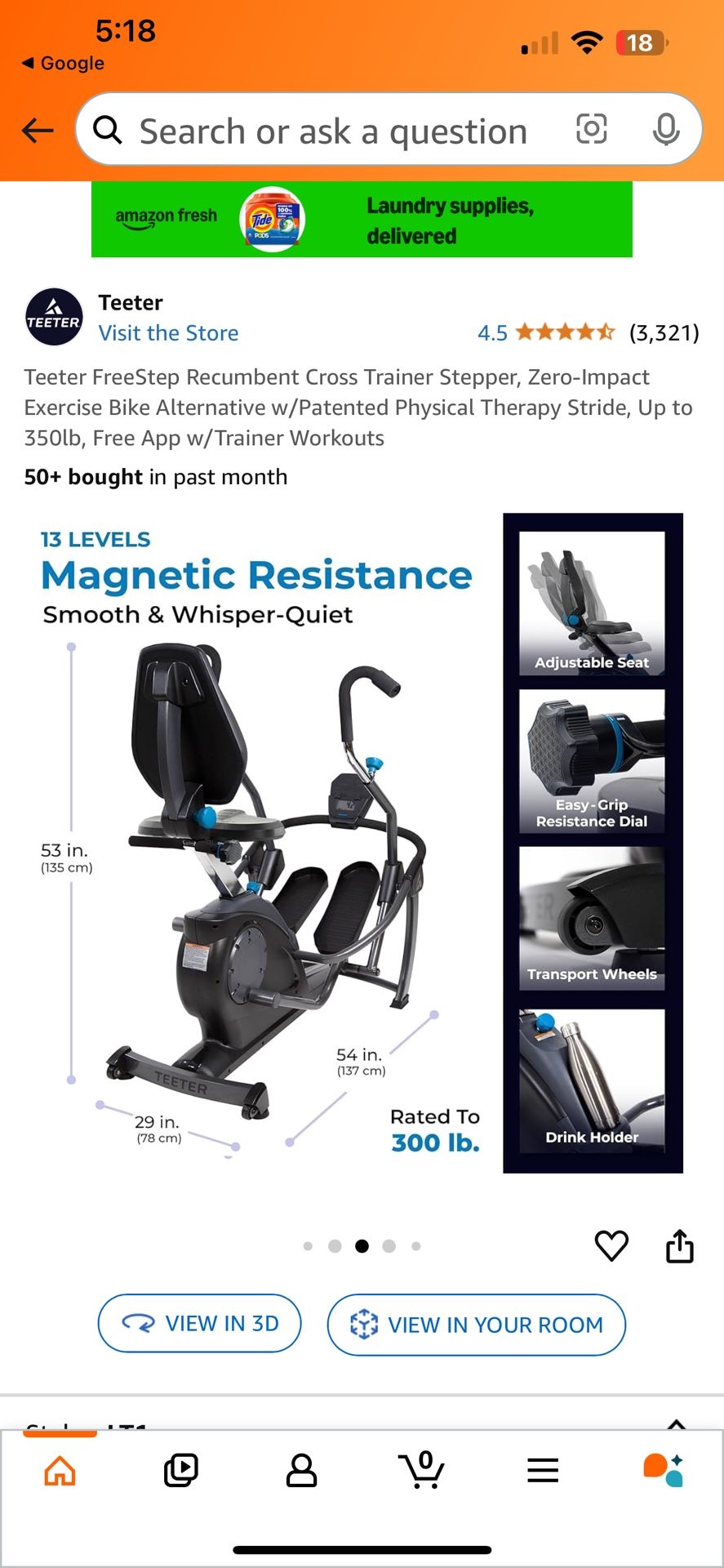 Cross trainer BRAND NEW!!!!