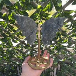 Labradorite Butterfly craving w/stand