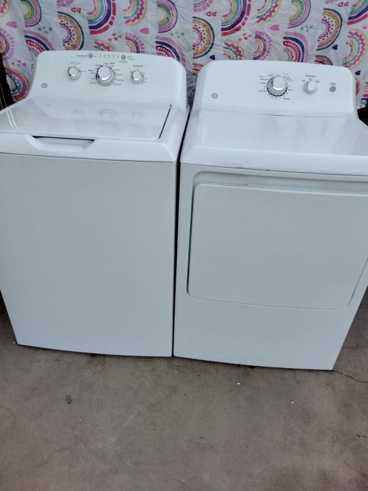 GE Top Loader Washer And Electric Dryer
