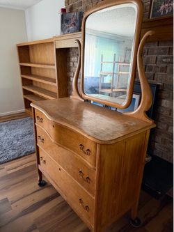 Dresser with mirror