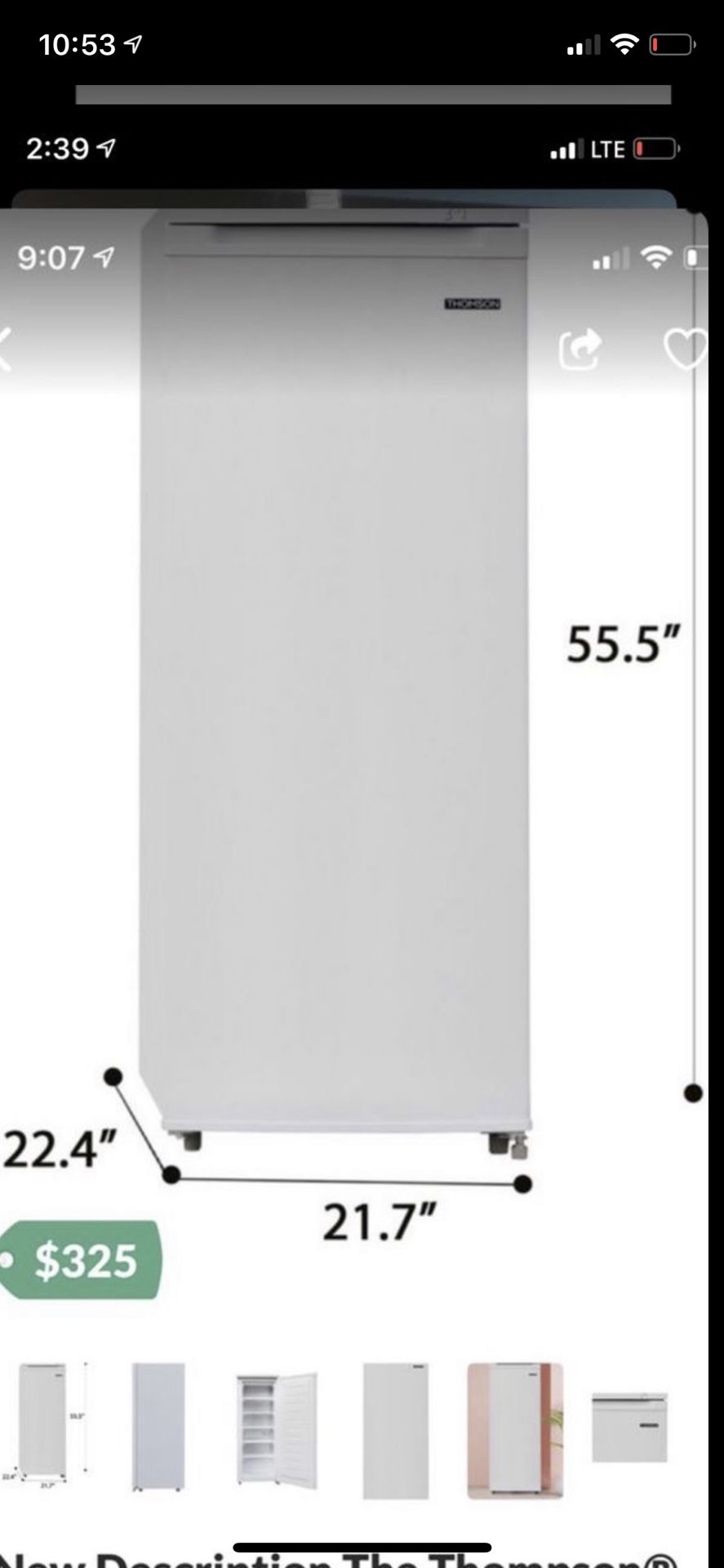 New stand up freezer Upright Freezer (6.5 cu. ft.) is a space-saving, small upright freezer. It is the perfect fit for the garage, dorm or basement a