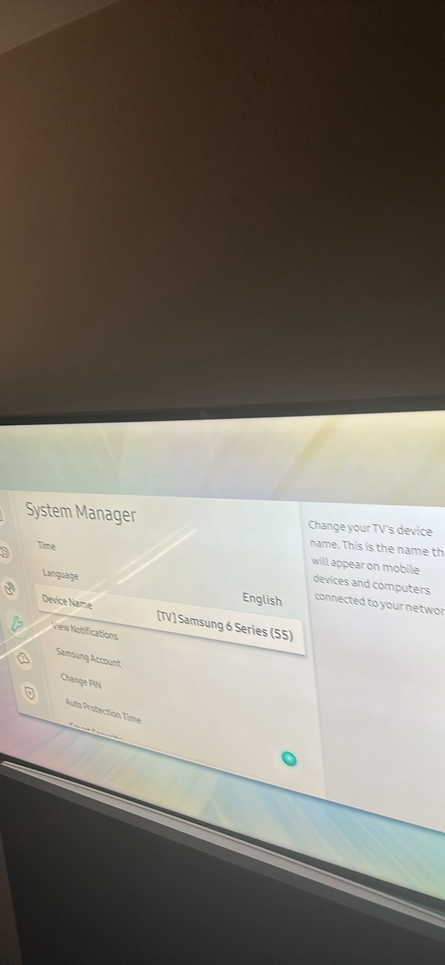 55in SAMSUNG TV SMART