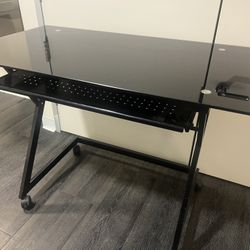 Metal/ Glass Desk  39 Wide 29.5 Tall 