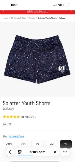 Baseball Lifestyle 101 size youth large YL