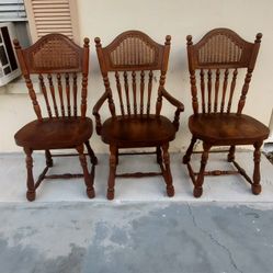 3 wooden chair