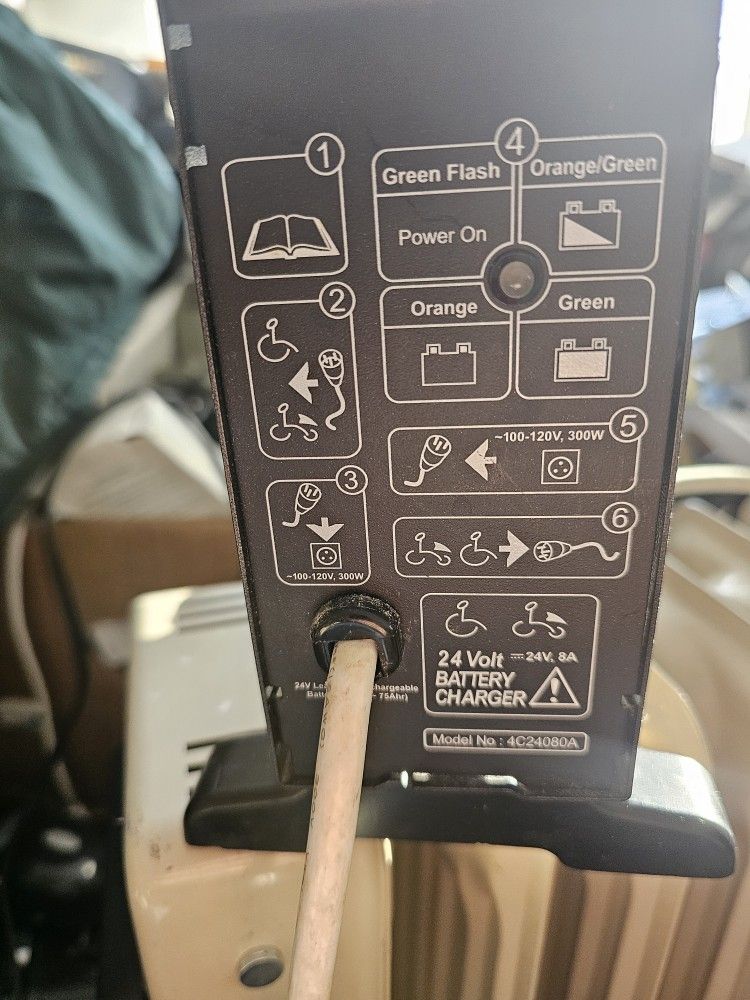 Invacare/Pride/Quantum 8A 24 Volt SLA Power Wheelchair Battery Charger 4C24080A
