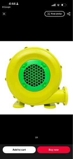 Inflatable Air Blower, 110V 450W Copper-clad Aluminum Motor Fan, 424CFM Air Volume IP24 Rating Low Noise Protective Mesh For Bounce House Inflatable T