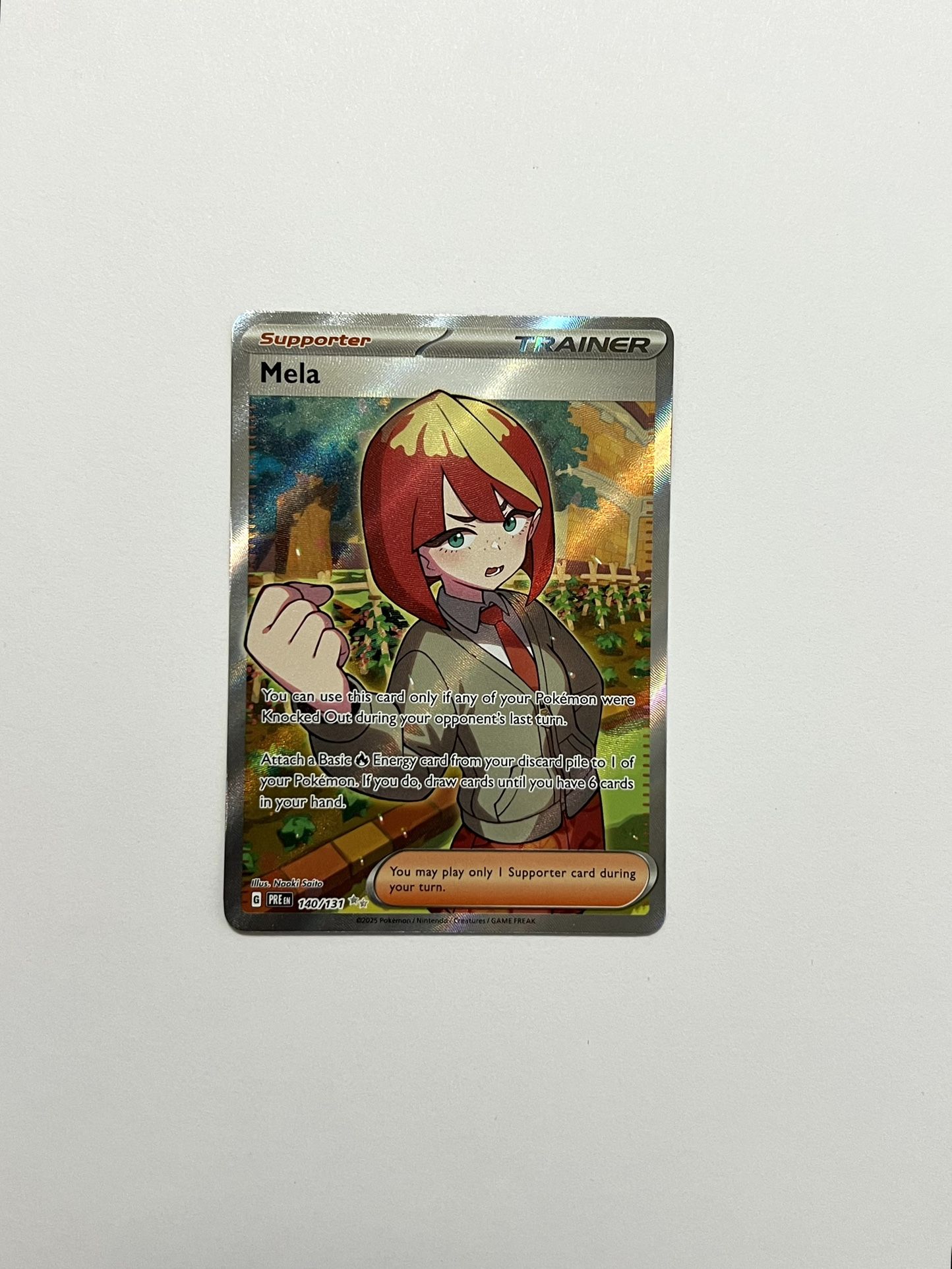 Mela 140/131 Prismatic Evolutions Double Rare Full Art M NM Pokémon Card