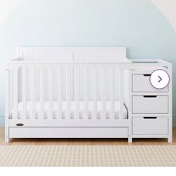 White Crib With Storage