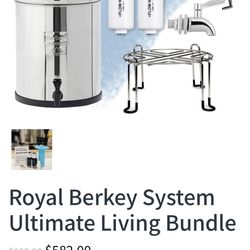 New Royal Berkey Water Filter Purifier System Bundle