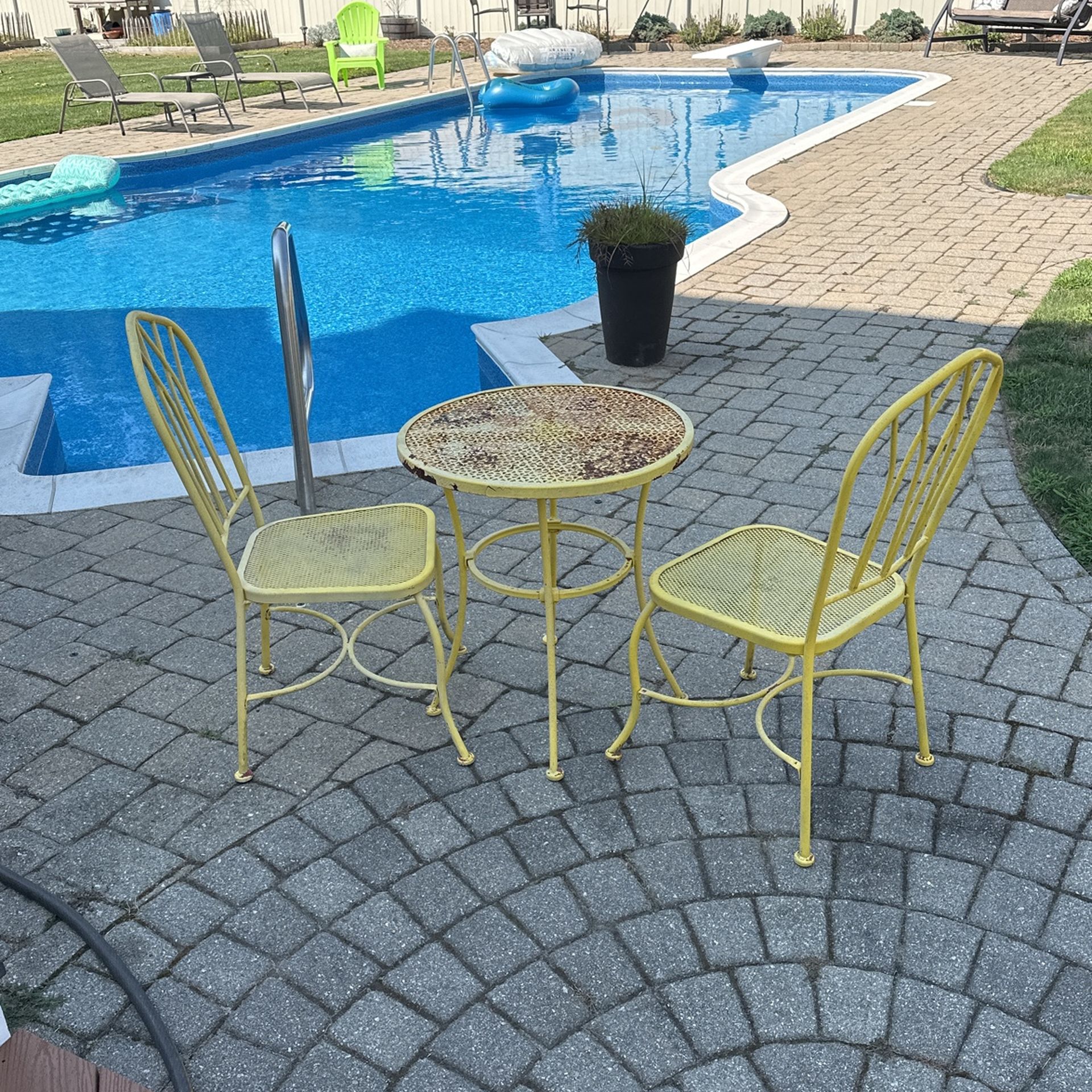 Metal Bistro Set