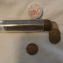 1942 wheat Pennies full tube