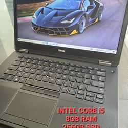 DELL LATITUDE 14" SCREEN COMPUTER LAPTOP FAST INTEL i5 8GB RAM 256GB SSD  WINDOWS 10 EVERYTHING WORKS 