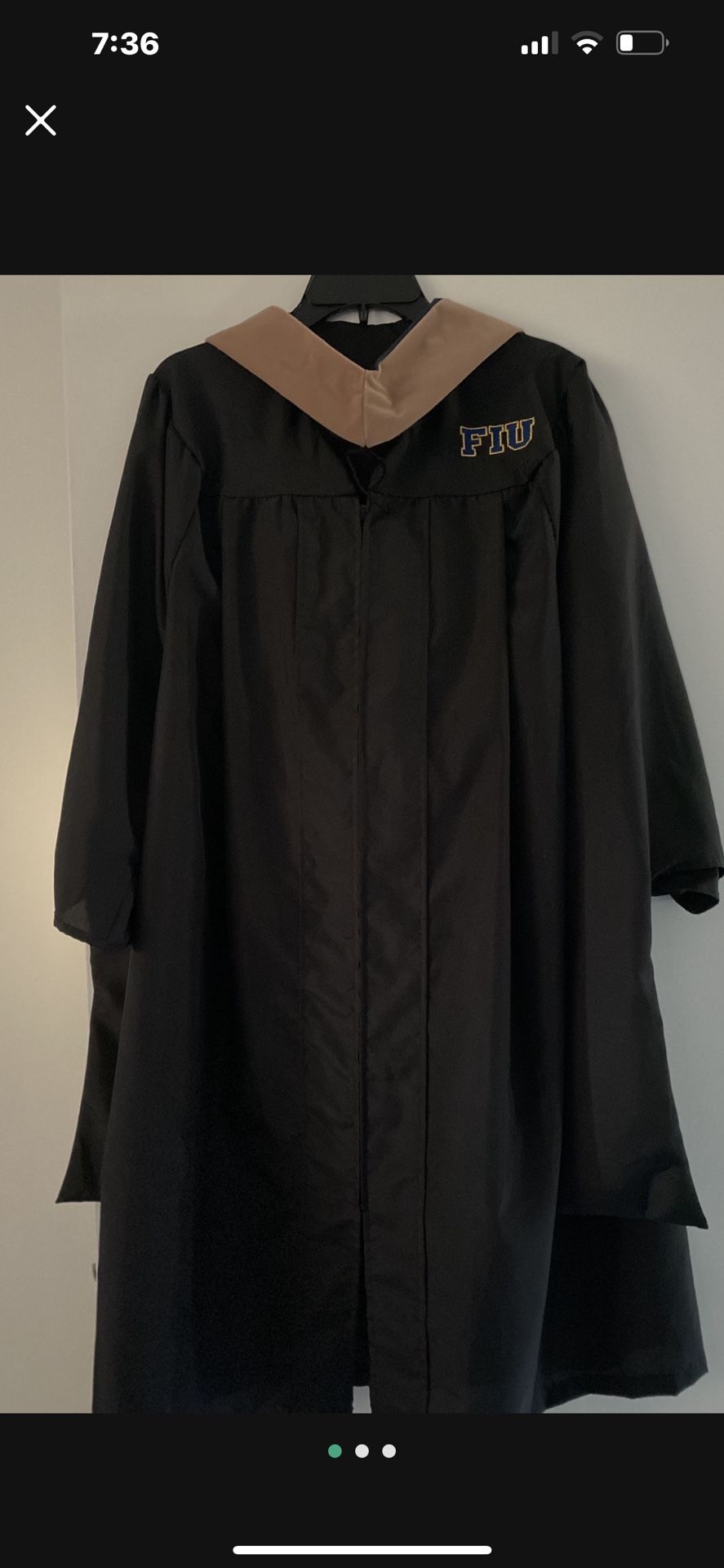 FIU Masters Graduation Gown