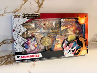 Pokemon TCG: V Memories Celebrations Collection Charizard & Sylveon Gamestop Exclusive