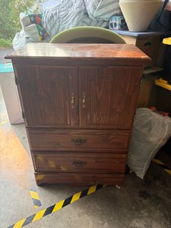 Wood cabinet