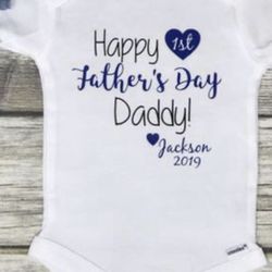 Fathers Day onesie 