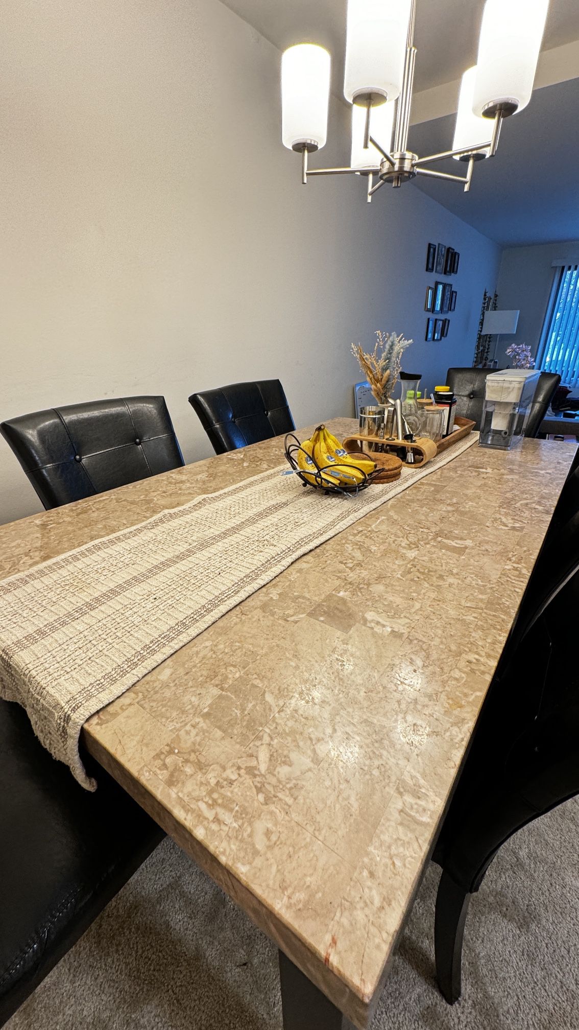 Granite dining Table And chair
