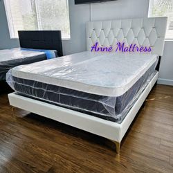 NEW QUEEN PILLOW TOP MATTRESS AND BOX SPRING