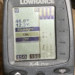 Lowrance X-4 Pro Depth Finder Fish Finder With Transponder