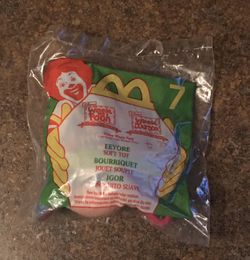 Vintage McDonald’s Happy Meal 1999 #7 Disney Winnie the Pooh EEYORE Soft Toy - Brand New/Sealed