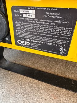 Portable power distribution unit