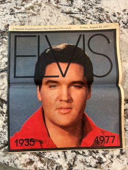 ELVIS PRESLEY 1(contact info removed) Special Supplement Houston Chronicle