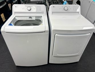 New LG top load washer set